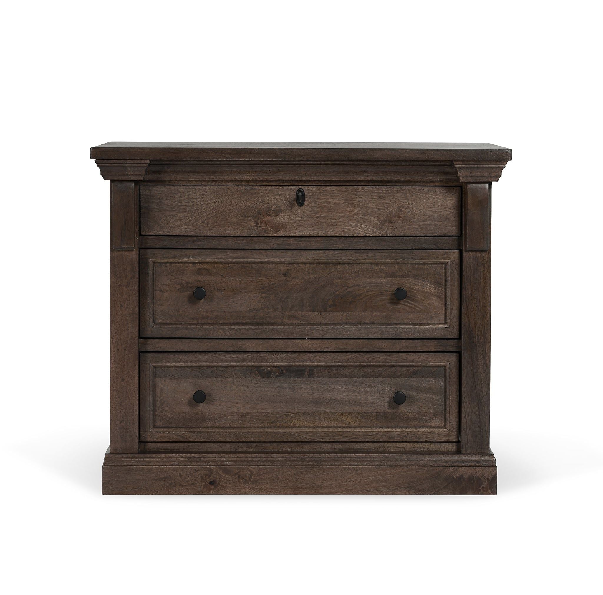 Adelaide - Wood 3 Drawer Nightstand - Cocoa Brown