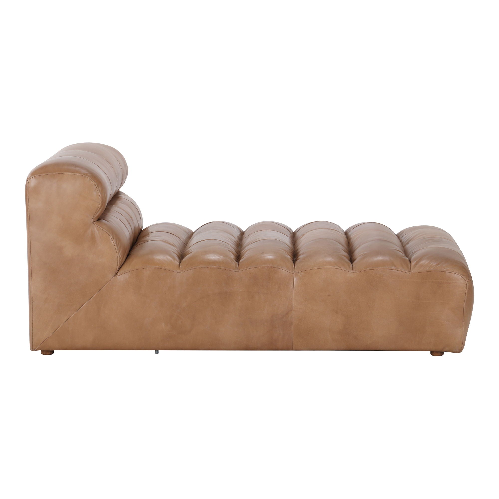 Ramsay - Leather Chaise - Tan