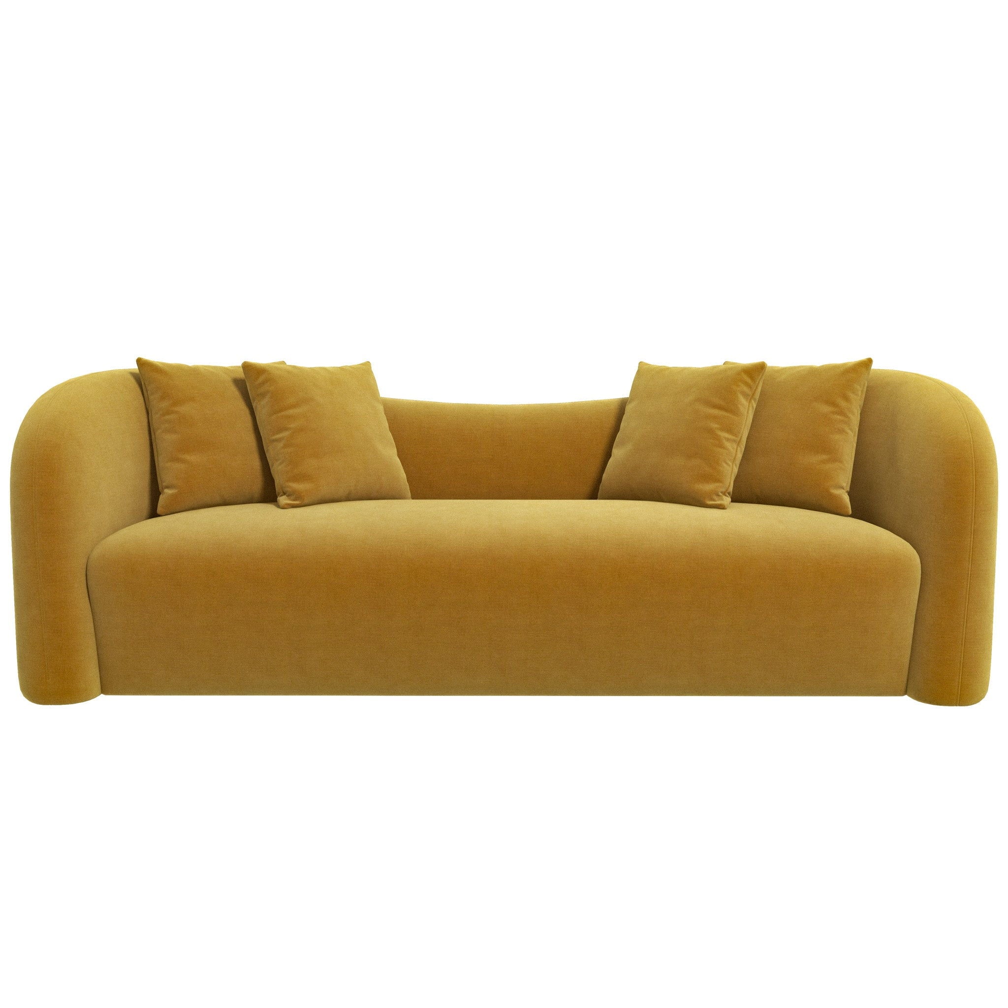 Mason - Mid Century Modern Luxury Tight Back Curvy Couch