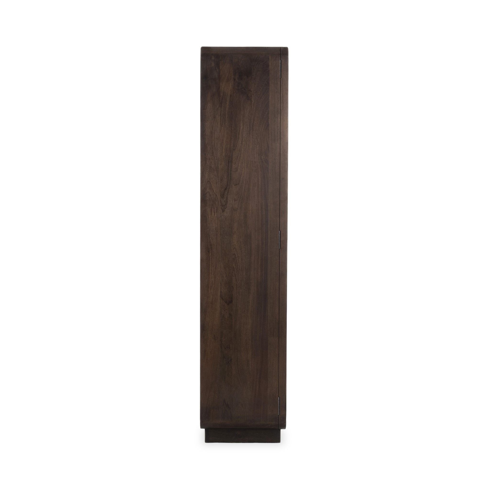 Rogers - Solid Wood Tall Cabinet - Dark Brown