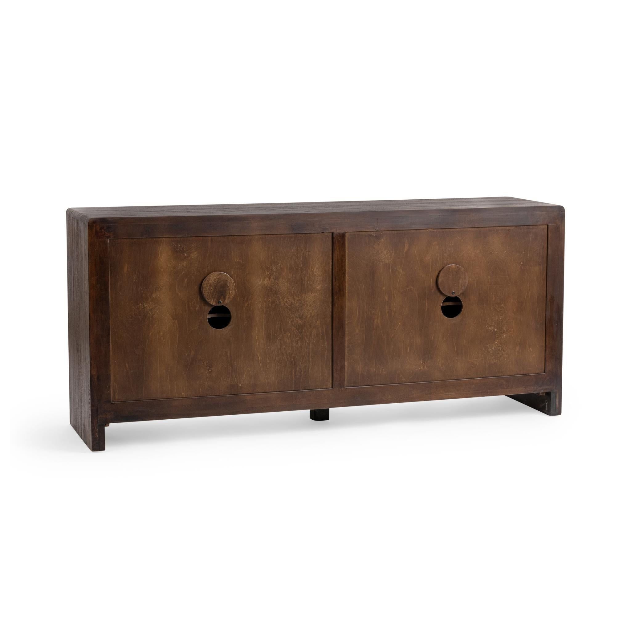 Braxton - 4 Door Cabinet - Tundra Brown