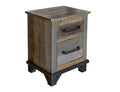 Loft - Nightstand - Two Tone Gray / Brown