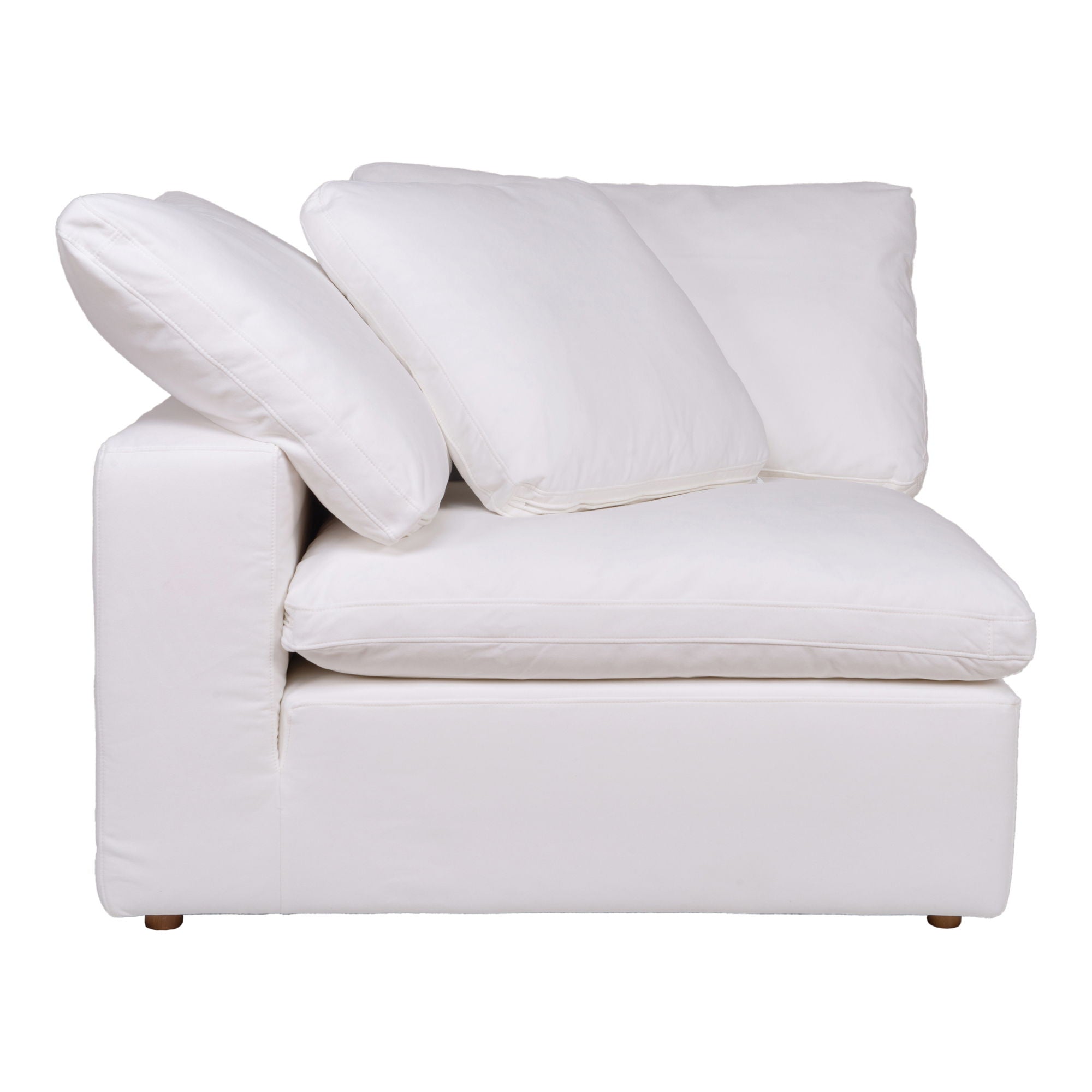 Clay - Corner Chair Livesmart Fabric - Cream