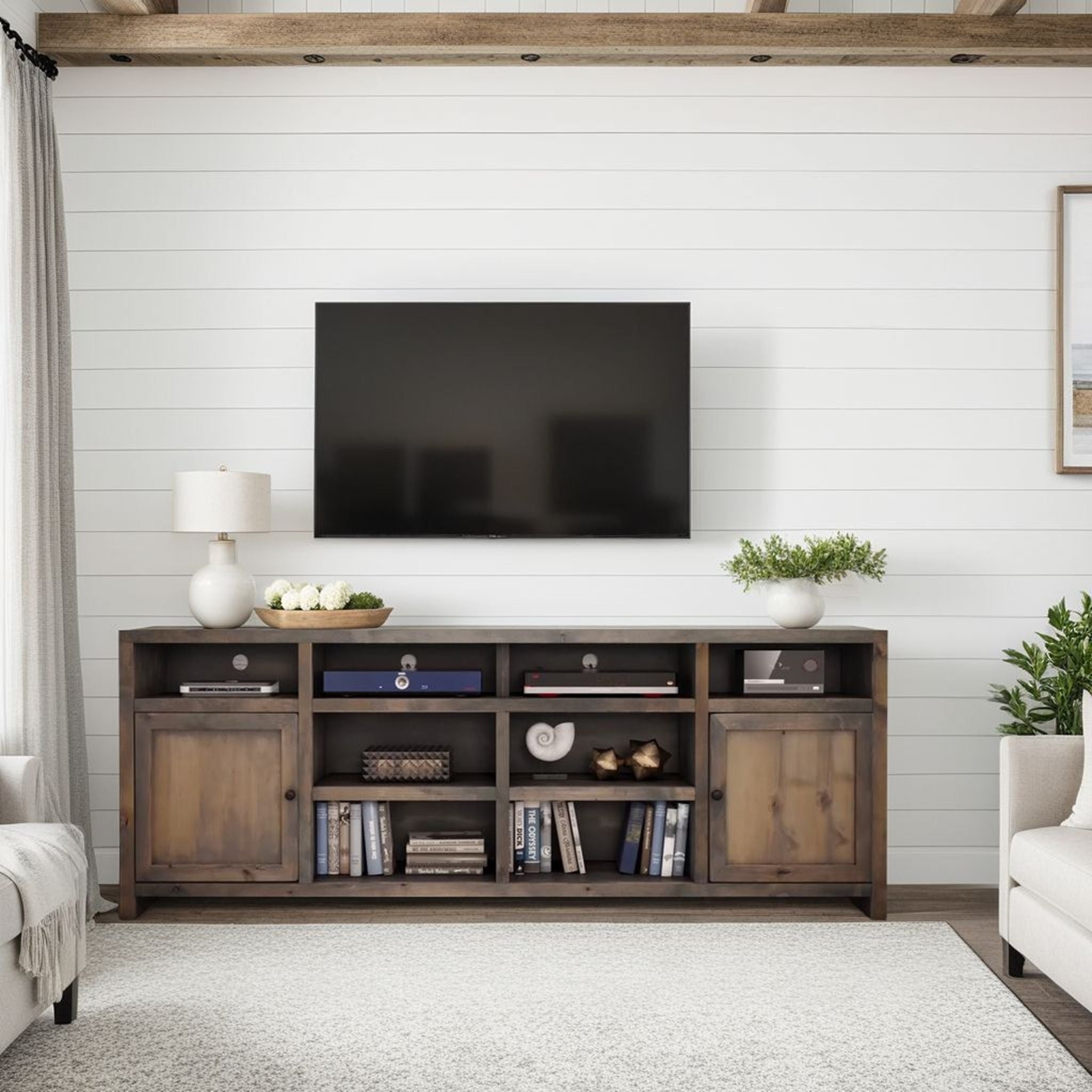 Joshua Creek - TV Stand Console For TVs Up To 95" - Barnwood