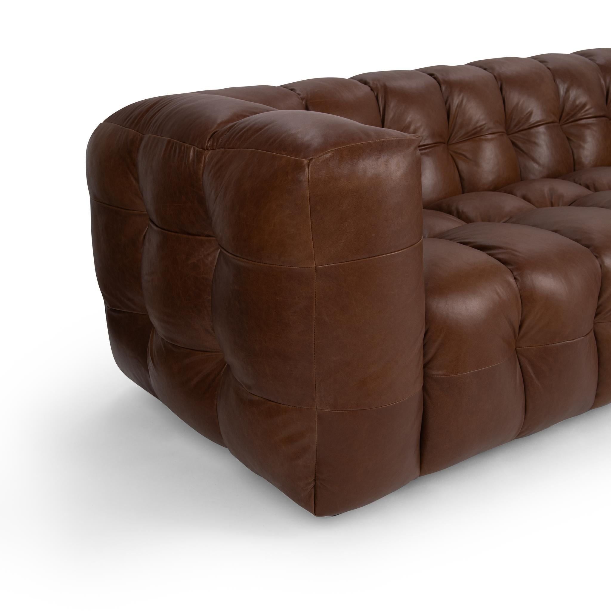 Halston - Sofa - Chestnut Elite