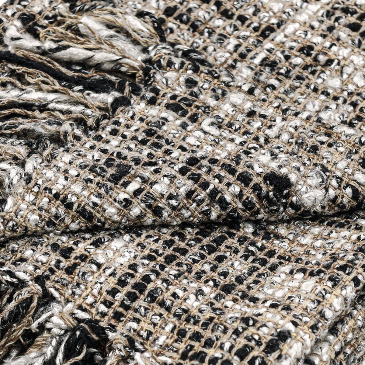 Throws - TC Porter Throw - Black/Ivory