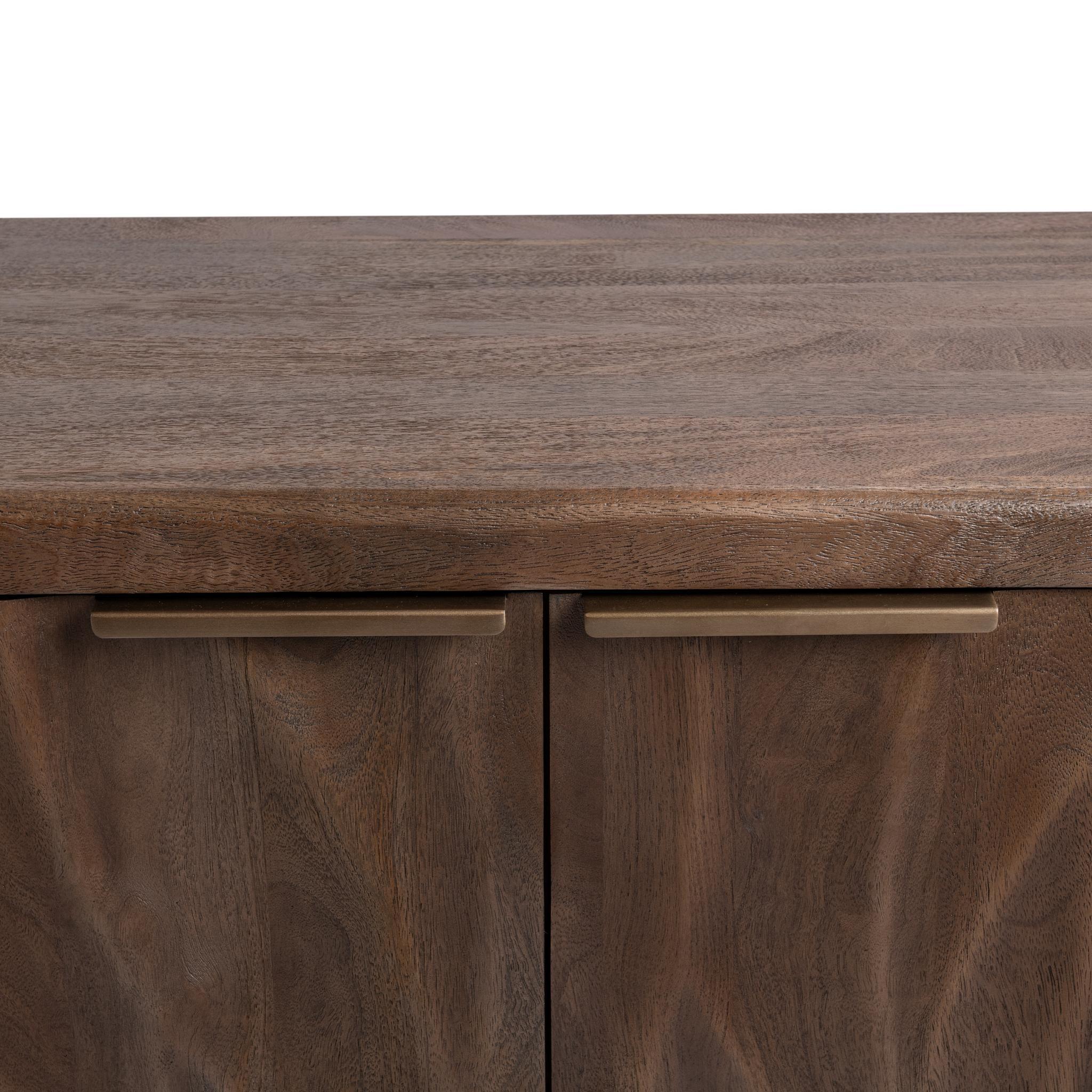 Braxton - 4 Door Cabinet - Tundra Brown