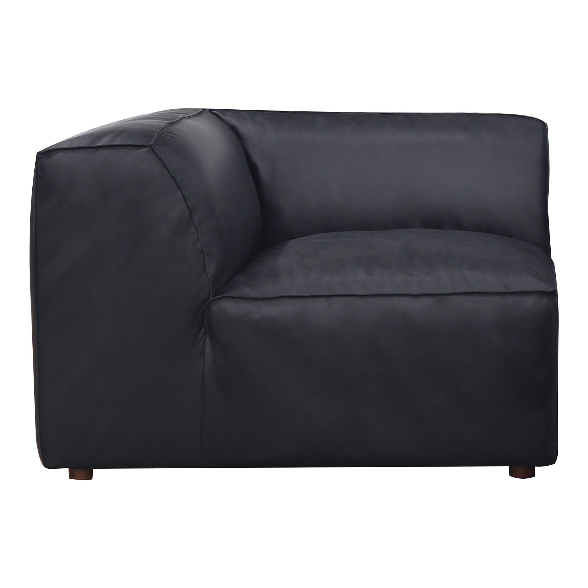 Form - Corner Chair Vantage Black Leather