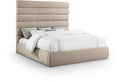 Adam - Linen Fabric Bed With 70.5" Headboard