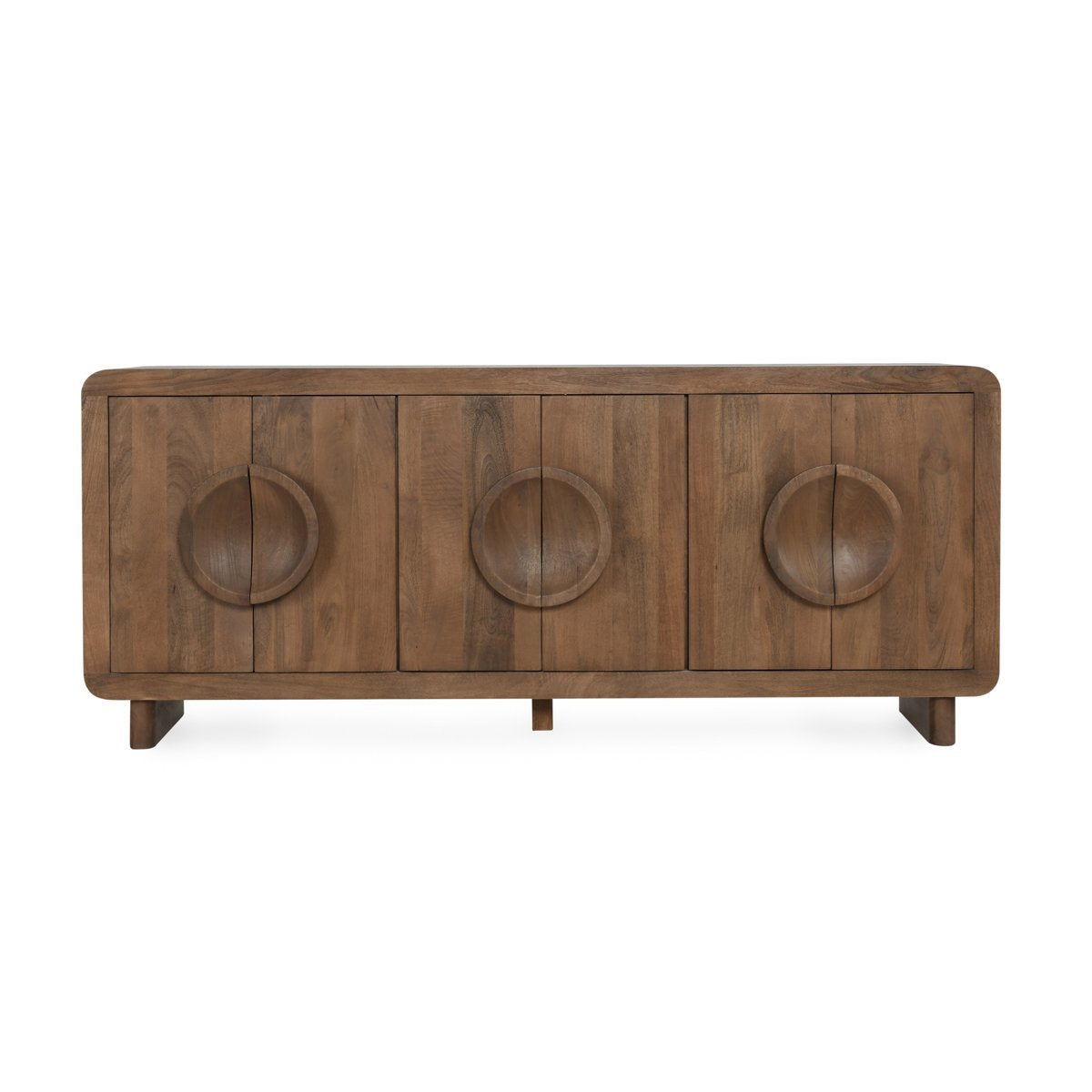 Vally - Wood 6 Door Buffet - Artisan Brown