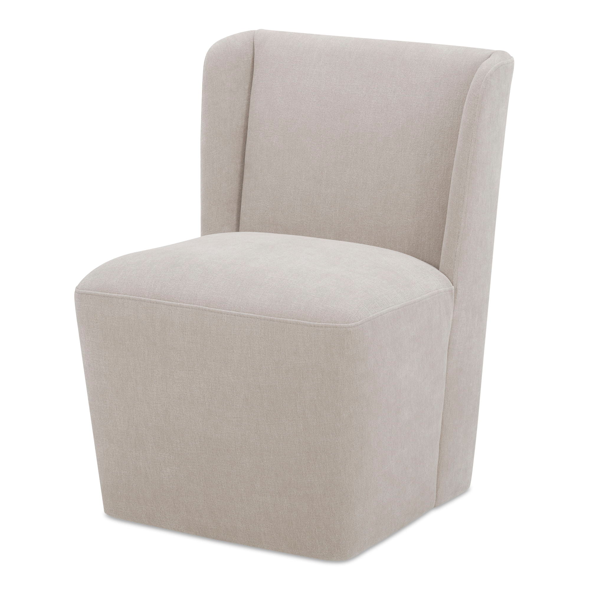 Cormac - Rolling Dining Chair Performance Fabric - Helio Oyster