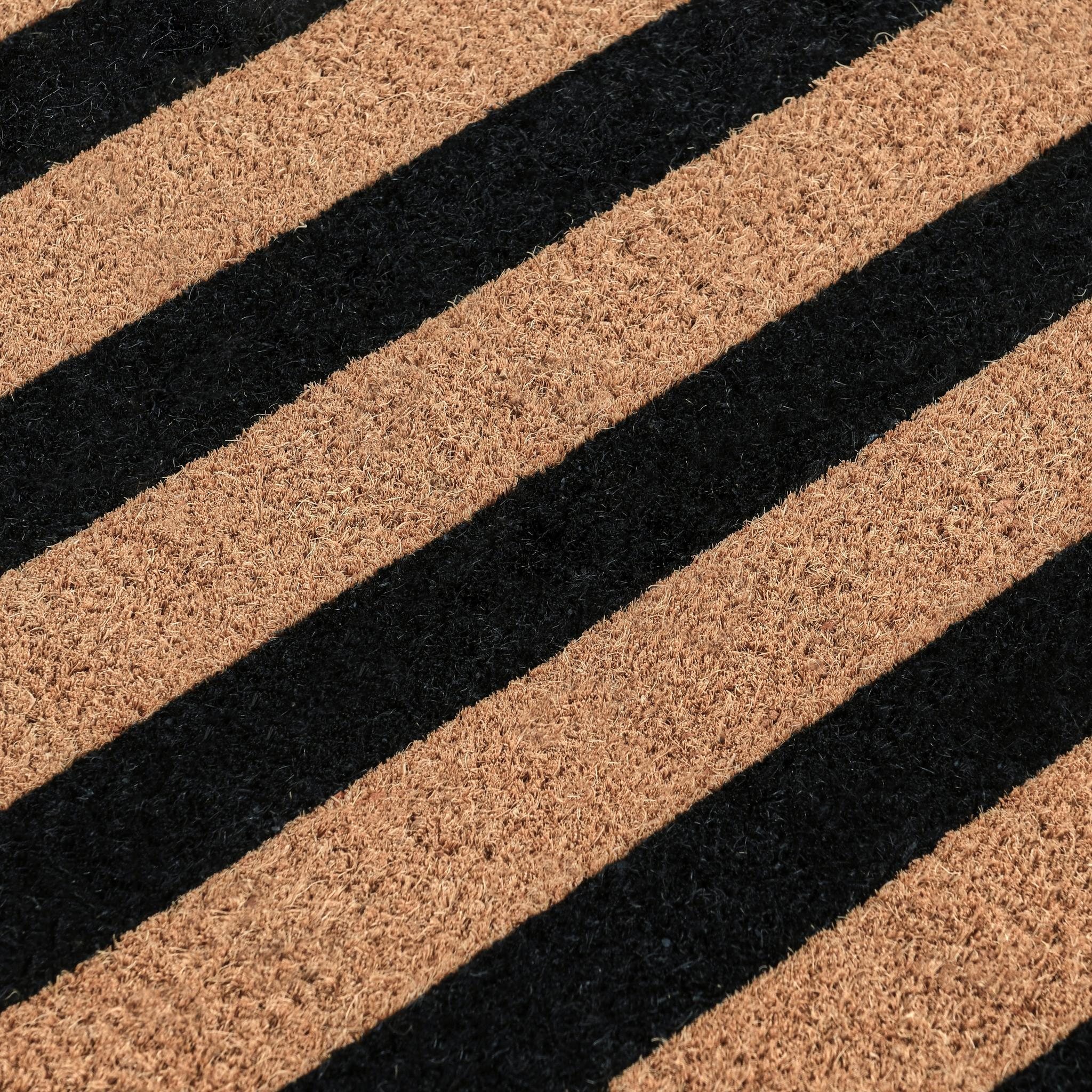 Doormats - Striped Doormat - Black / Natural