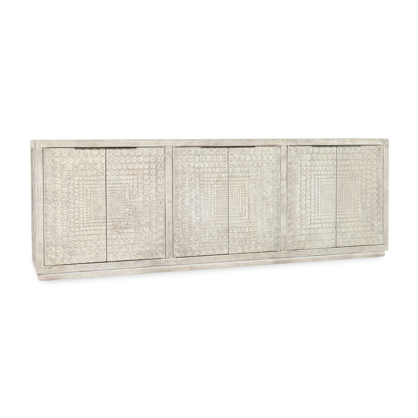 Tafari - Reclaimed Wood 6 Doors Cabinet - Beige