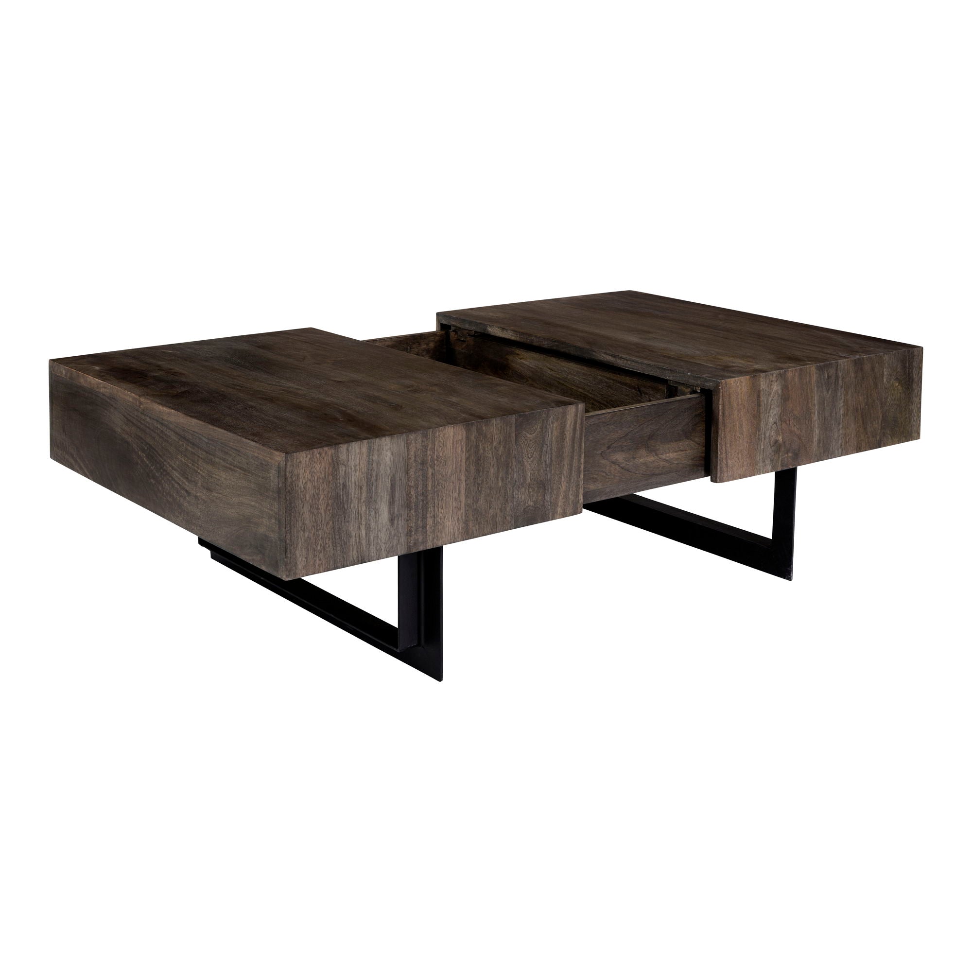 Tiburon - Storage Coffee Table - Dark Gray Brown