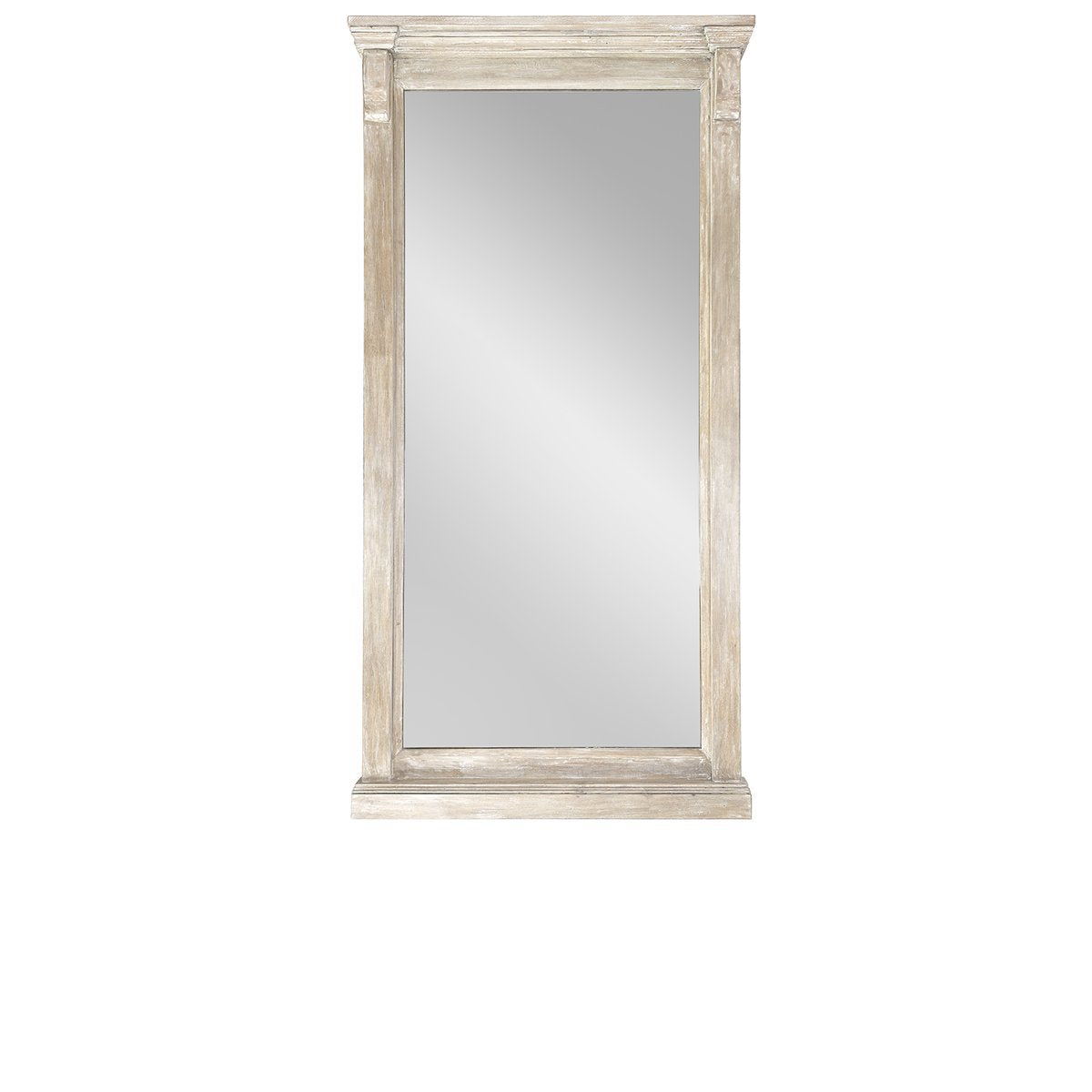 Adelaide - Floor Mirror - Natural White Wash