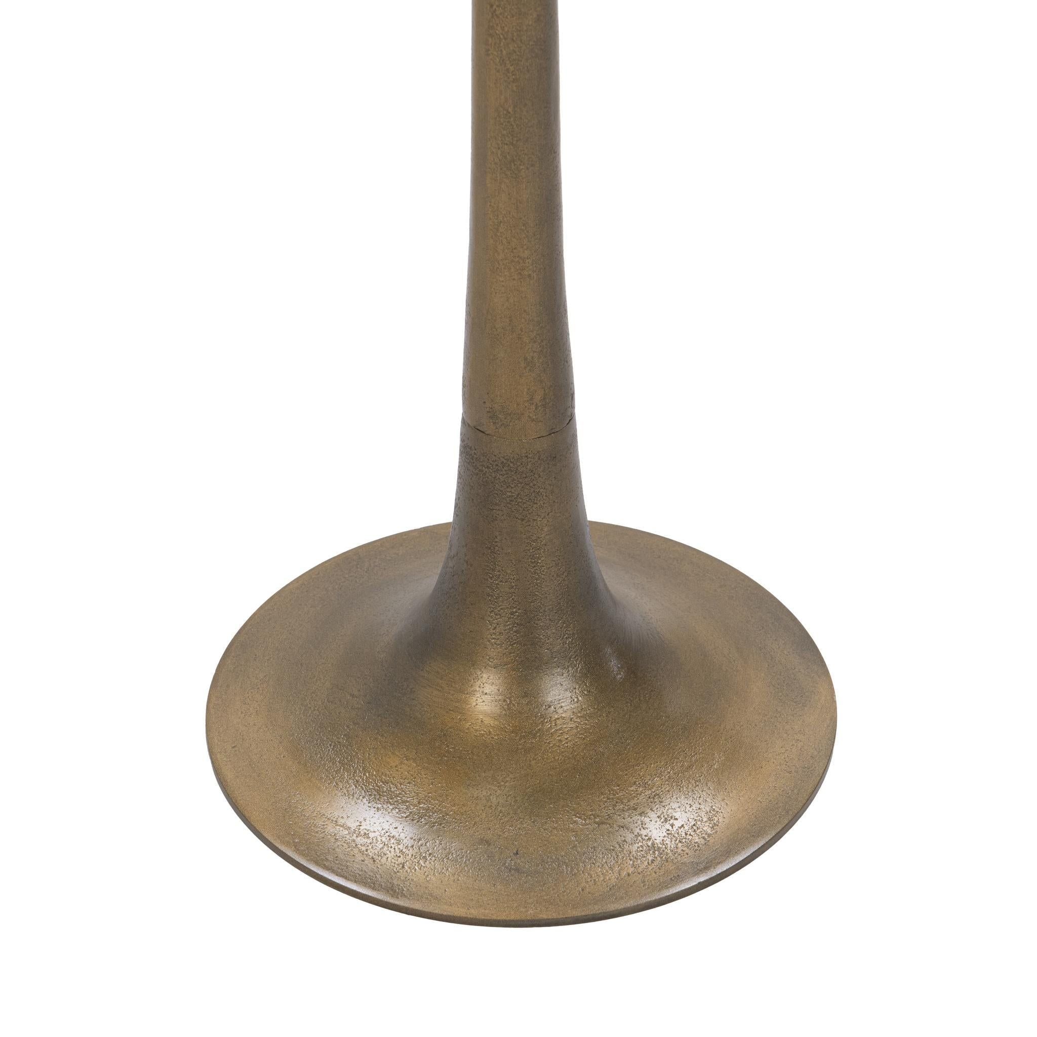 Fabiana - Round Accent Table - Brass
