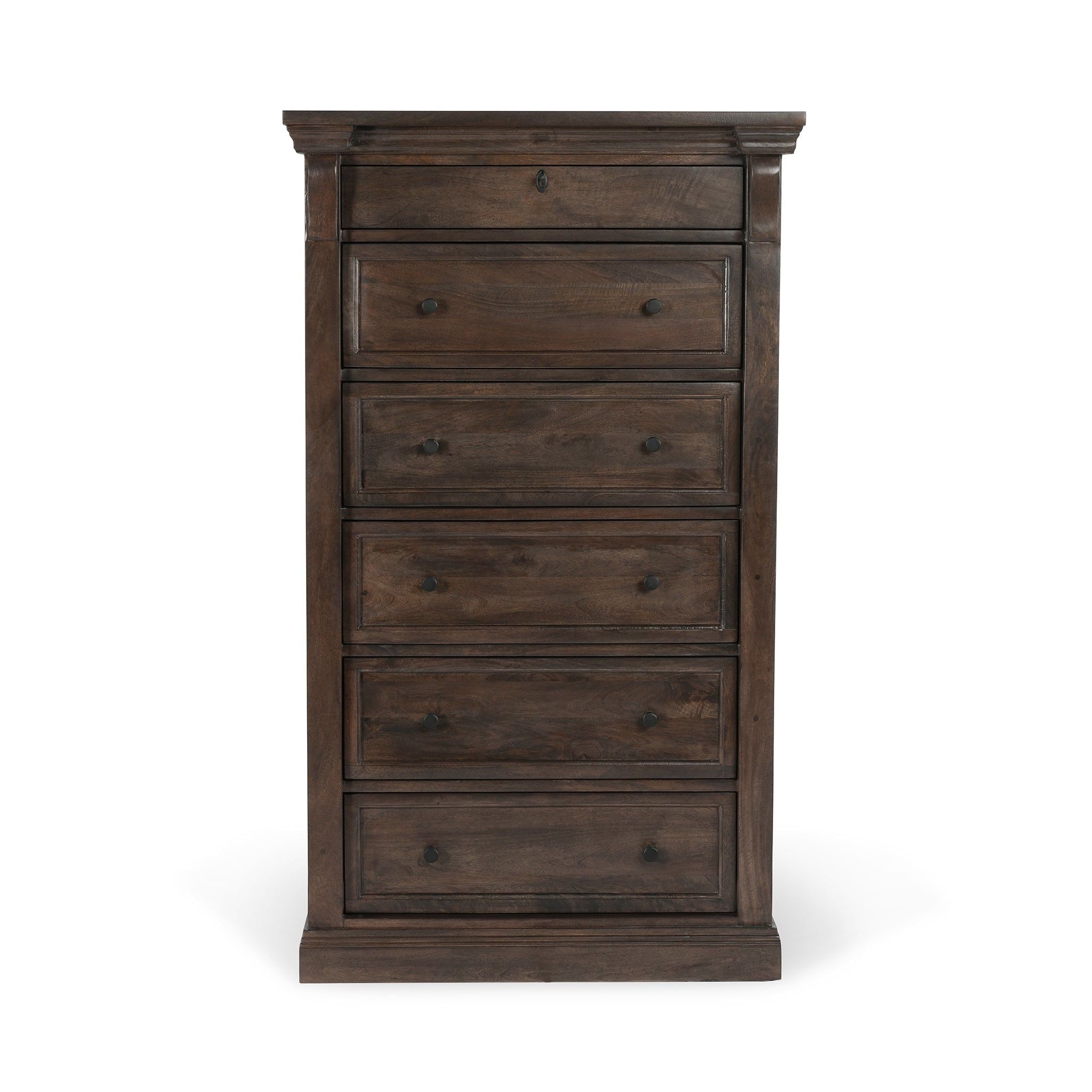 Adelaide - Wood 6 Drawer Chest - Cocoa Brown