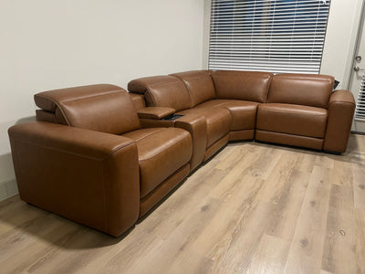Customer photo of Rally-Up L-shaped sectional in a home with wood flooring
