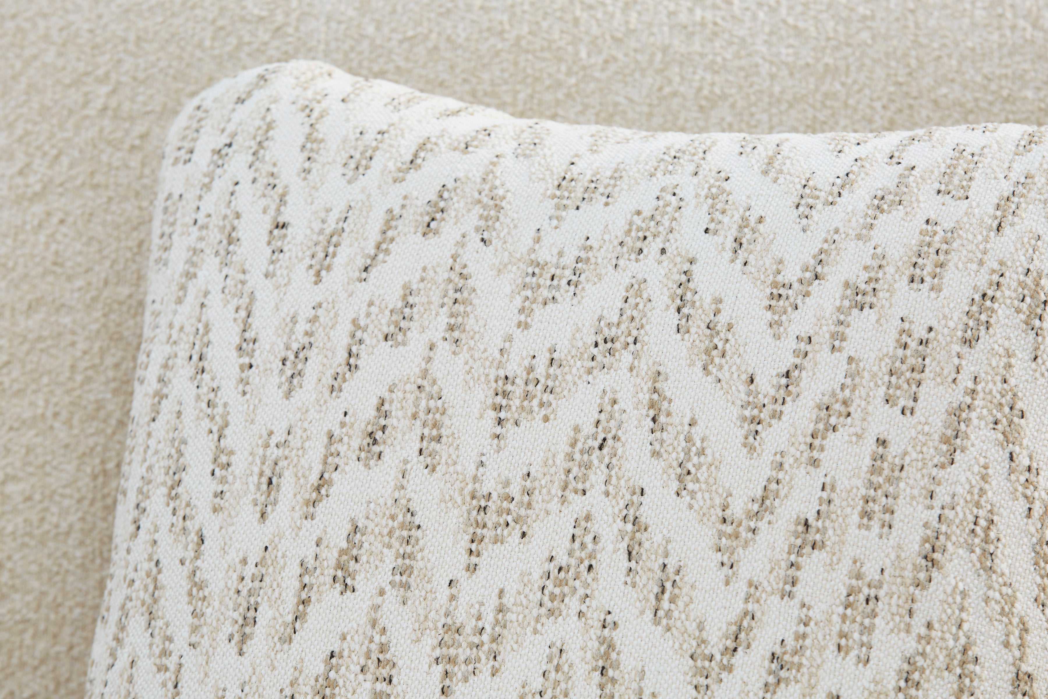 Kimora Beige And Dark Brown Performance Fabric Outdoor Modular Sectional