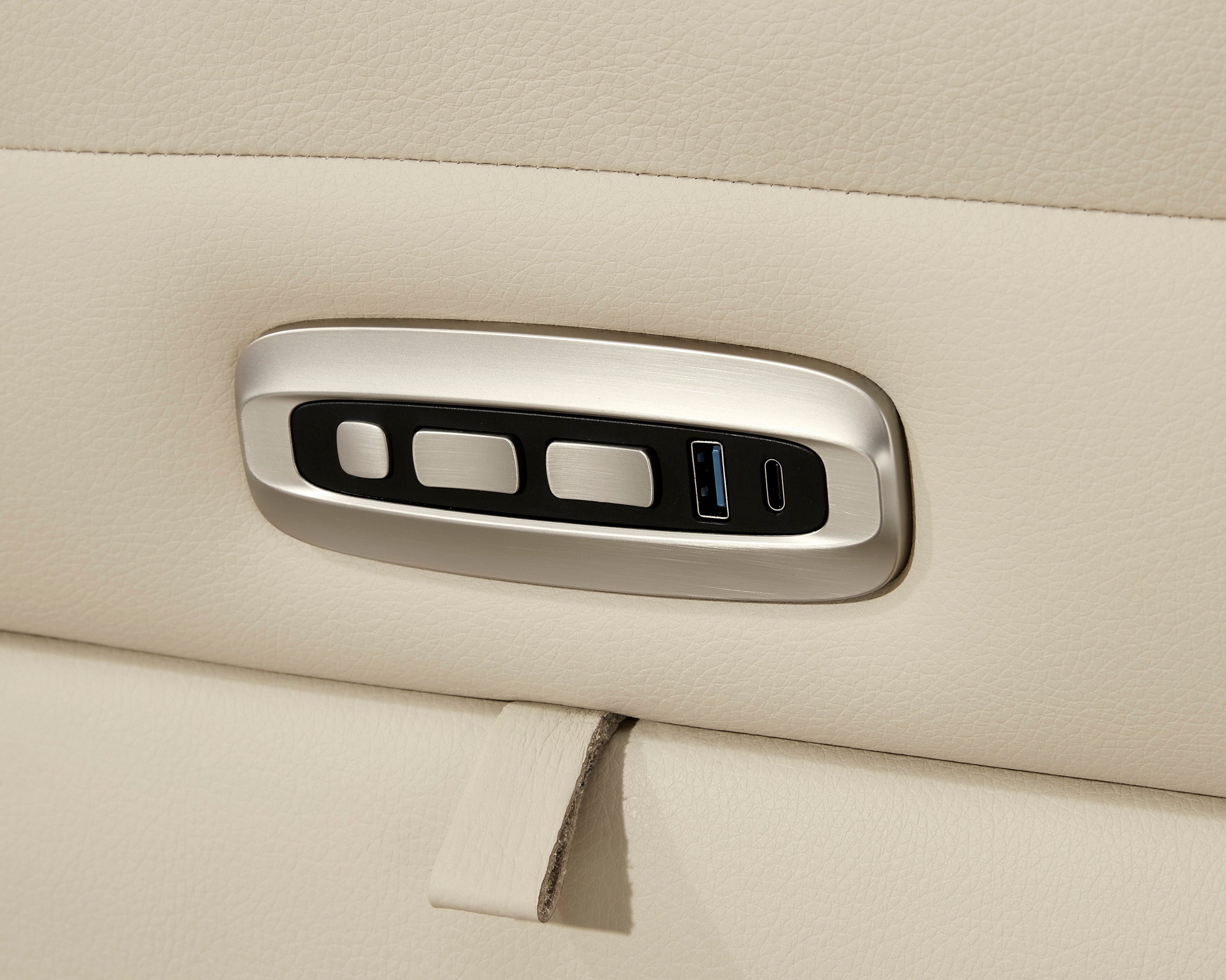 Double Deal Almond Modular Power Reclining Sectional