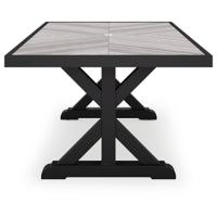 Beachcroft Outdoor Dining Table with Umbrella Option