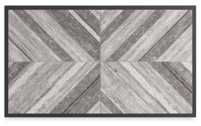 Beachcroft Black & Light Gray Outdoor Rectangular Cocktail Table