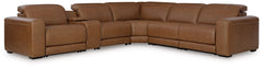 Front view of Rally-Up power reclining sectional