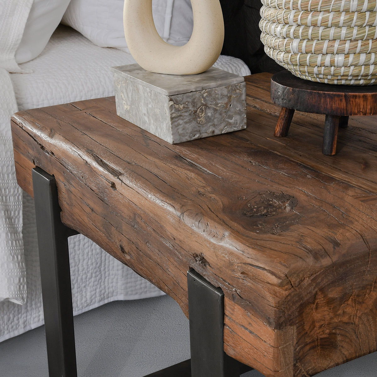 Duarte - End Table - Rustic Brown