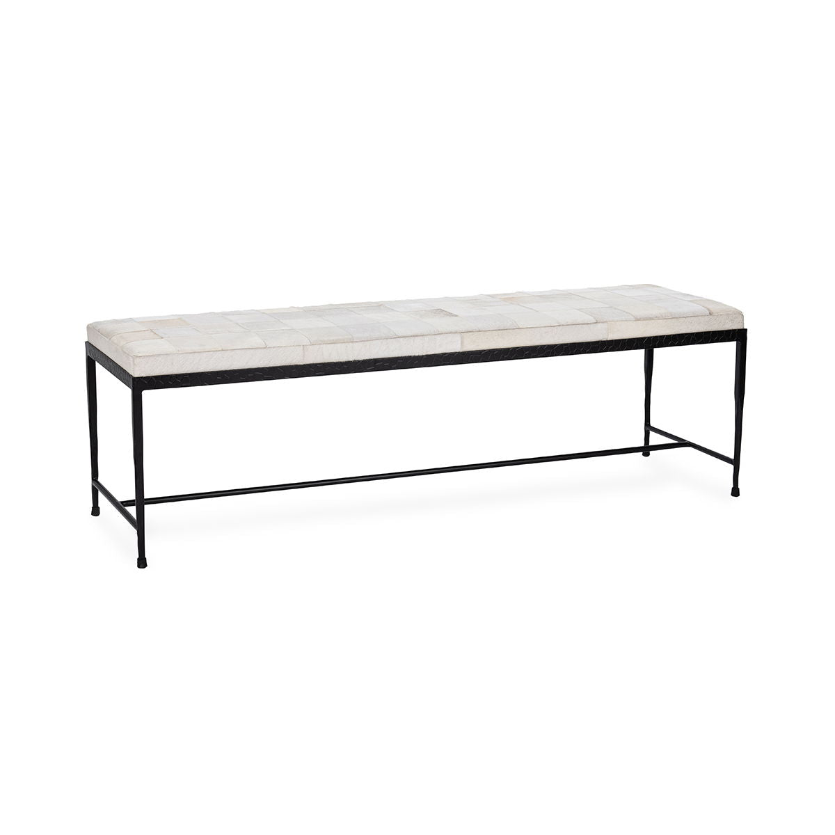 Achen - Hide 60" Bench - Select Living Furniture - Upholstered Benches - Classic Home - 53002071 - Ivory - Achen - Hide 60" Bench -