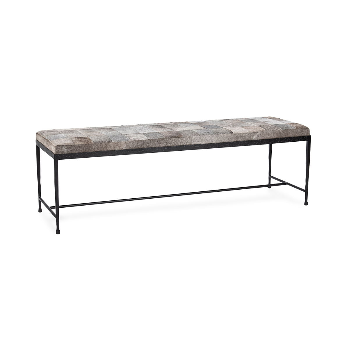 Achen - Hide 60" Bench - Select Living Furniture - Upholstered Benches - Classic Home - 53002072 - Sparrow Gray - Achen - Hide 60" Bench -