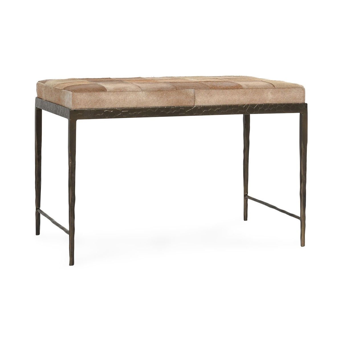 Achen - Hide Bench - Select Living Furniture - Upholstered Benches - Classic Home - 53002017 - Ivory - Achen - Hide Bench -