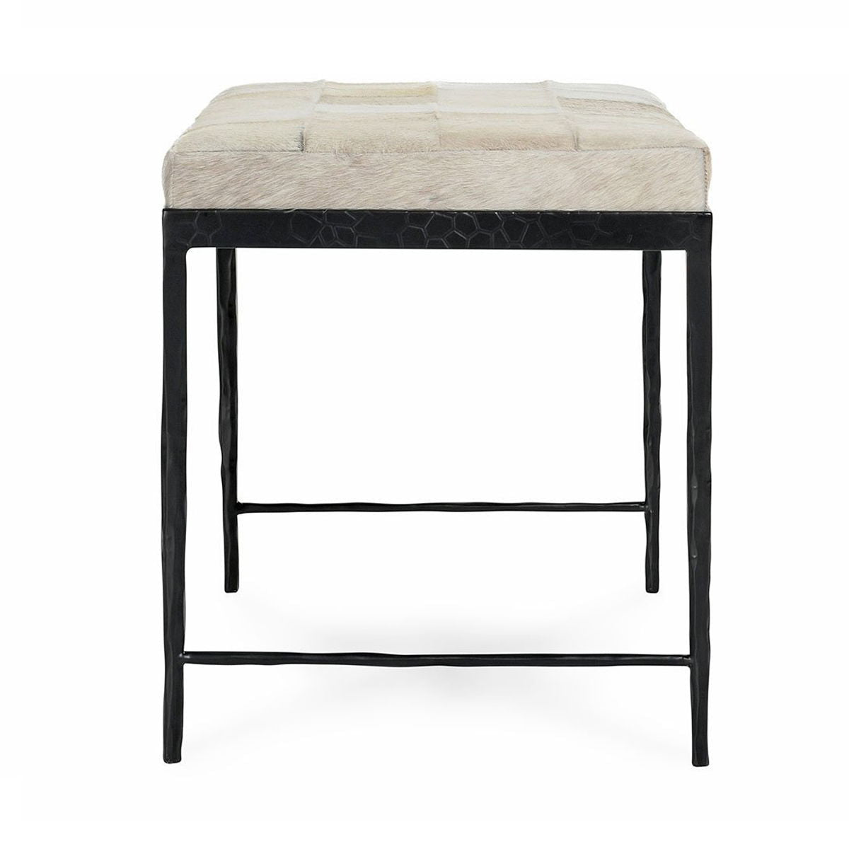 Achen - Hide Bench - Select Living Furniture - Upholstered Benches - Classic Home - 53002017 - Ivory - Achen - Hide Bench -