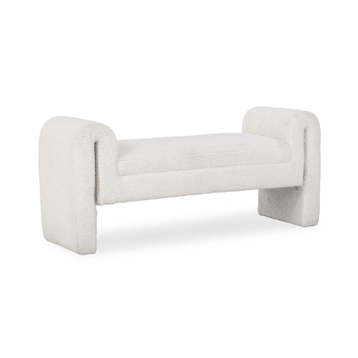 Ada - Bench - Ivory Fleece - Select Living Furniture - Upholstered Benches - Classic Home - 53006609 - Ada - Bench - Ivory Fleece -