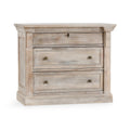 Adelaide - 3 Drawer Nightstand - Natural Cream Wash - Select Living Furniture - Accent Nightstands - Classic Home - 52010679 - Adelaide - 3 Drawer Nightstand - Natural Cream Wash -