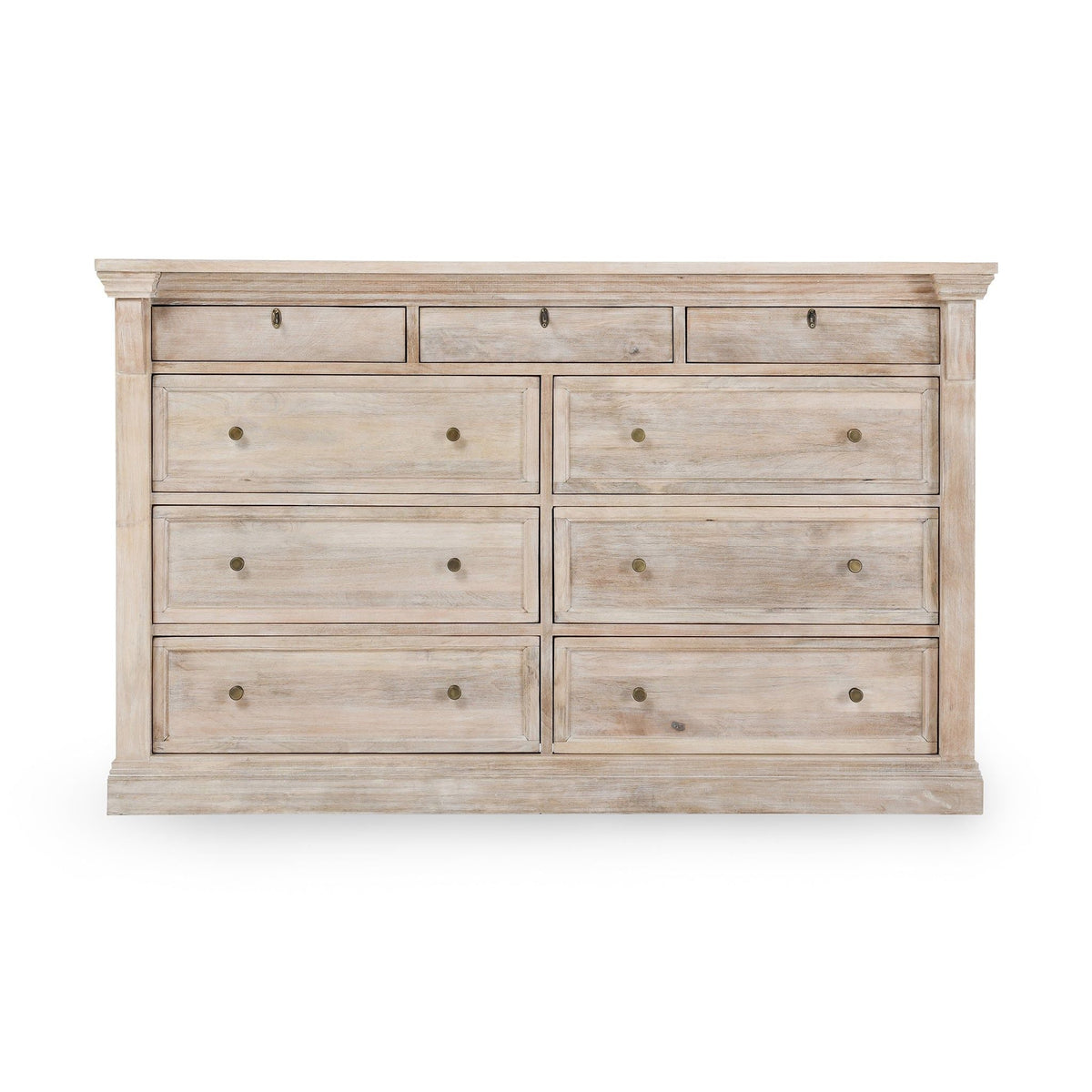 Adelaide - 9 Drawer Dresser - Natural Cream Wash - Select Living Furniture - Dressers - Classic Home - 52010665 - Adelaide - 9 Drawer Dresser - Natural Cream Wash -