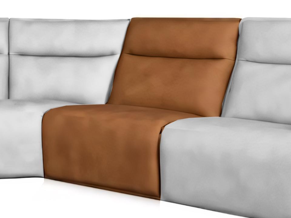 Adell sectional armless chair