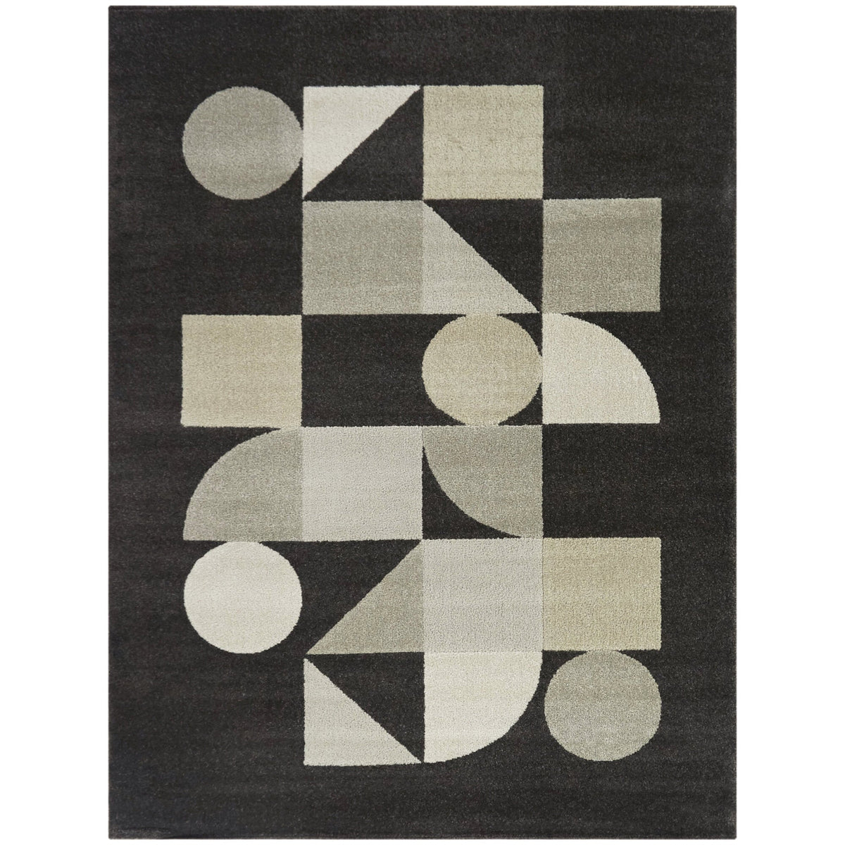 Aden - Modern Geometric Rug - Select Living Furniture - Rugs - Balta Rugs -  - 5' 3" x 7' -Cream 32311-062 - Aden - Modern Geometric Rug -
