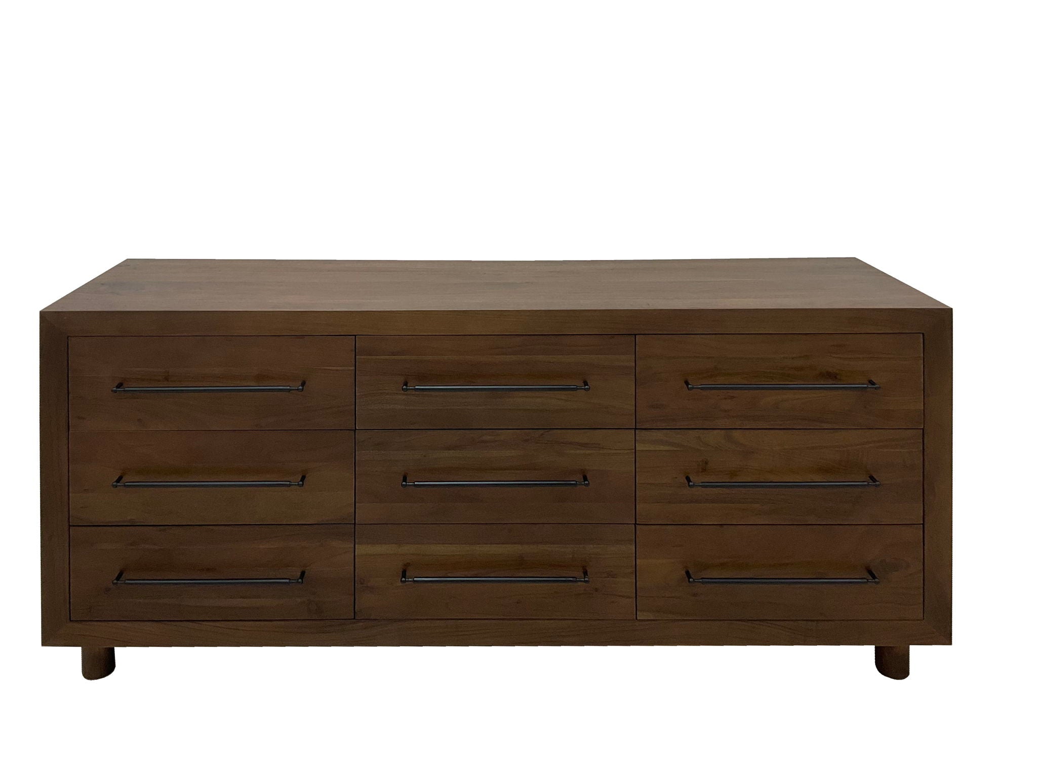Jaxon - 9 Drawer Dresser - Harvest Brown