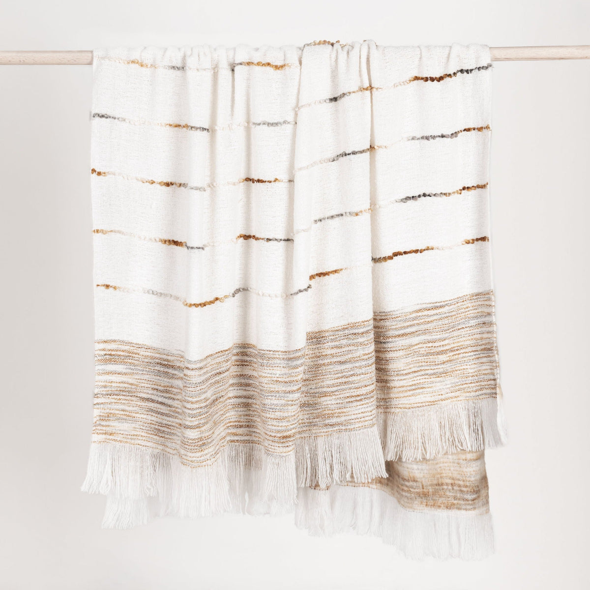 Albedo - TC Albedo Throw - Ivory / Rust - Select Living Furniture - Throws - Villa - V310045 - Albedo - TC Albedo Throw - Ivory / Rust -