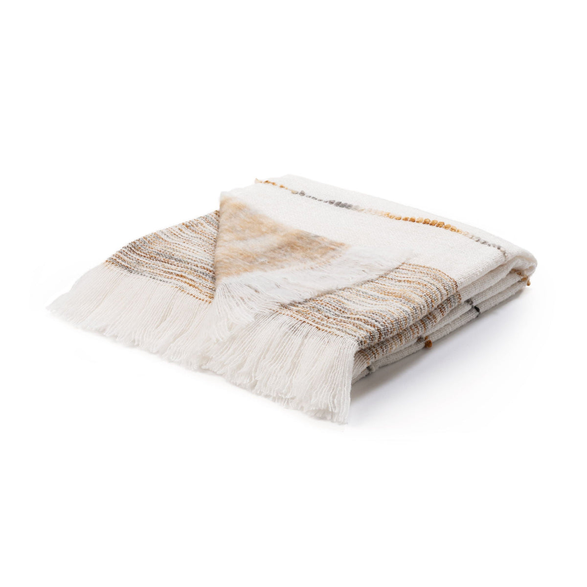 Albedo - TC Albedo Throw - Ivory / Rust - Select Living Furniture - Throws - Villa - V310045 - Albedo - TC Albedo Throw - Ivory / Rust -
