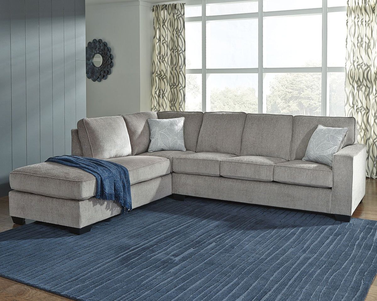 Altari - 2 Piece Sectional With Chaise - Select Living Furniture - Stationary Sectionals - Signature Design by Ashley® - 87213S2 - Dark Gray -2 Pc. Right Arm Facing Chaise Sectional - Altari - 2 Piece Sectional With Chaise -