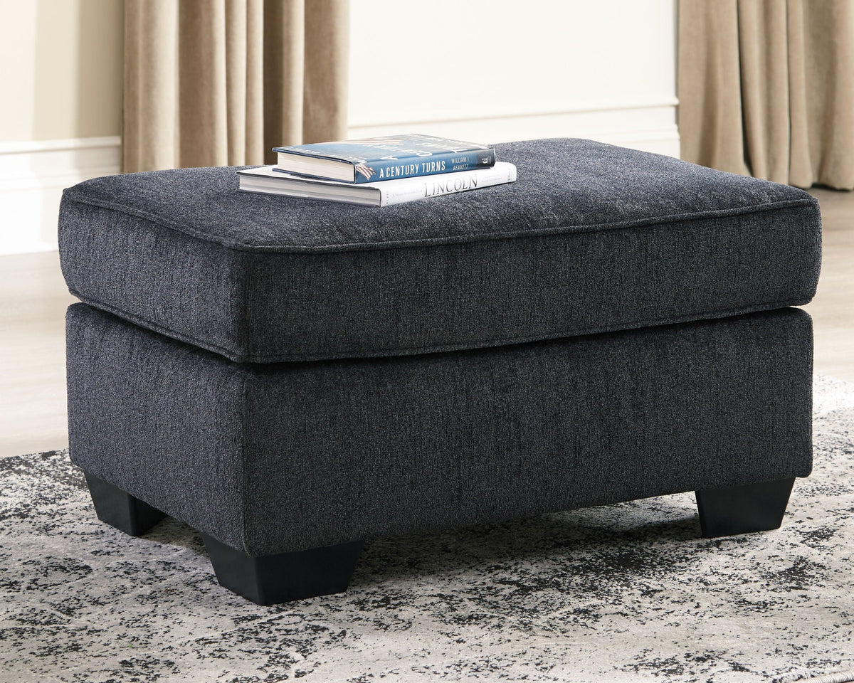 Altari - Ottoman - Select Living Furniture - Upholstered Ottomans - Signature Design by Ashley® - 8721314 - Dark Gray - Altari - Ottoman -