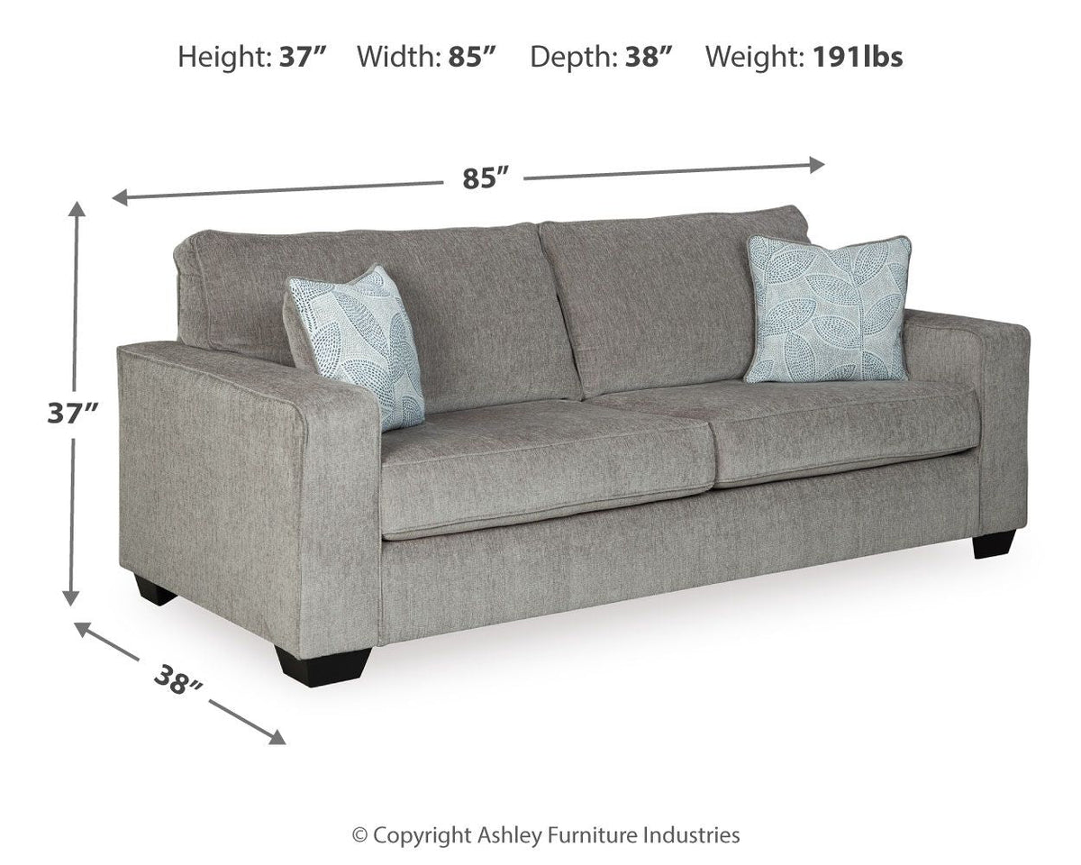 Altari - Sleeper Sofa - Select Living Furniture - Sleeper Sofas - Signature Design by Ashley® - 8721439 - Light Gray - Altari - Sleeper Sofa -