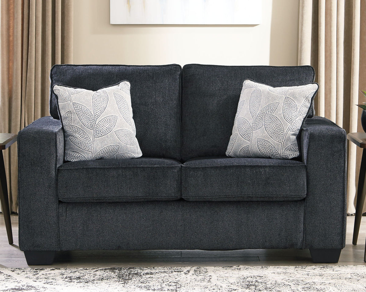 Altari - Stationary Loveseat - Select Living Furniture - Stationary Loveseats - Signature Design by Ashley® - 8721435 - Light Gray - Altari - Stationary Loveseat -