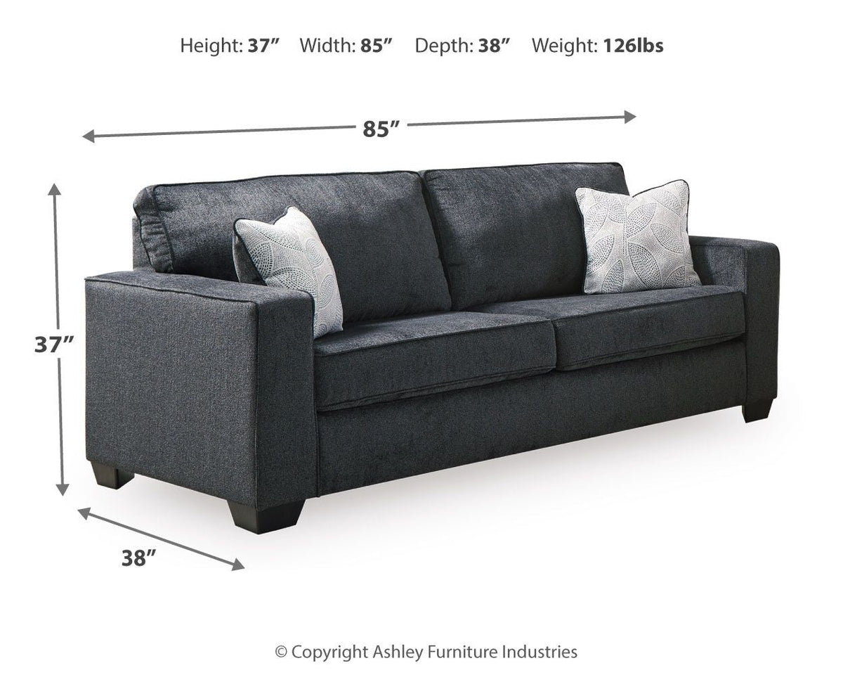 Altari - Stationary Sofa - Select Living Furniture - Stationary Sofas - Signature Design by Ashley® - 8721438 - Light Gray - Altari - Stationary Sofa -