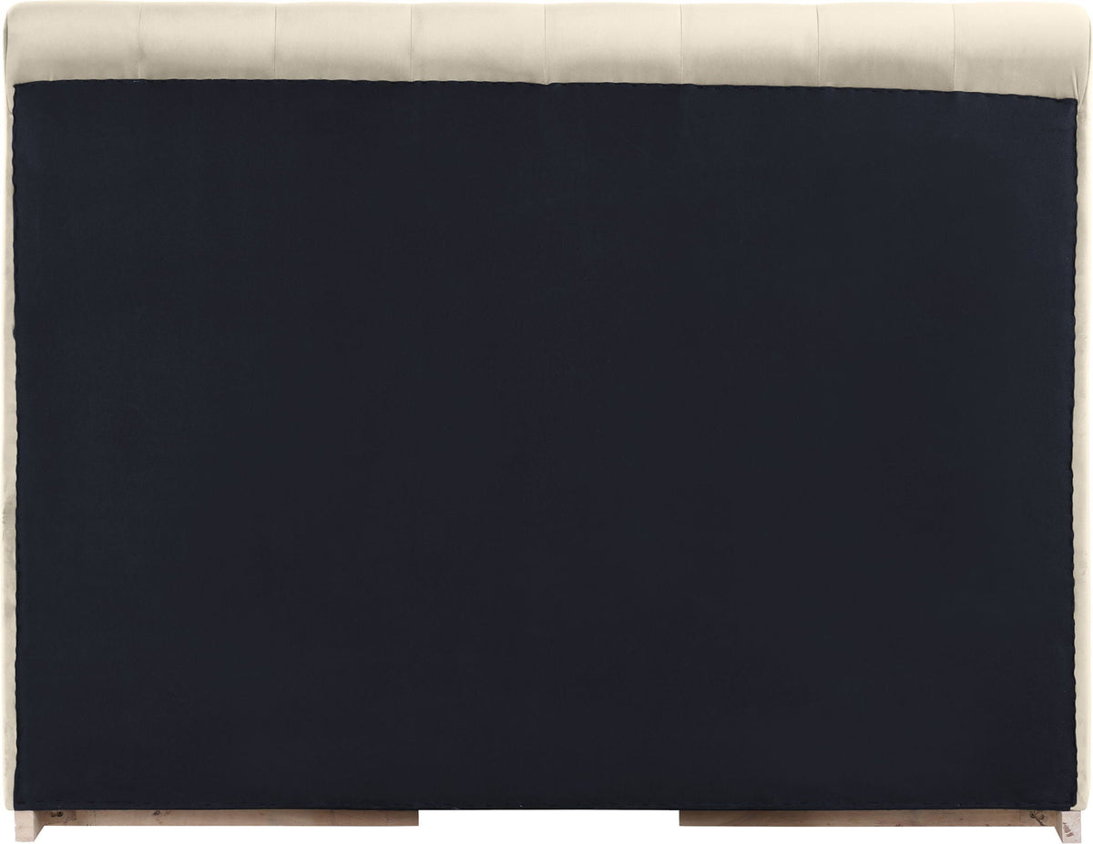 Amara - Velvet Bed - Select Living Furniture - Upholstered Beds - Meridian Furniture - AmaraBlack-Q - Black -Queen - Amara - Velvet Bed -