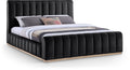 Amara - Velvet Bed - Select Living Furniture - Upholstered Beds - Meridian Furniture - AmaraBlack-K - Black -King - Amara - Velvet Bed -