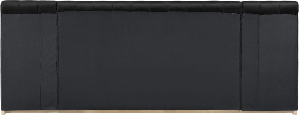 Amara - Velvet Upholstered Bed - Select Living Furniture - Upholstered Beds - Meridian Furniture - AmaraSaddle-Q117 - Light Brown -Queen - Amara - Velvet Upholstered Bed -