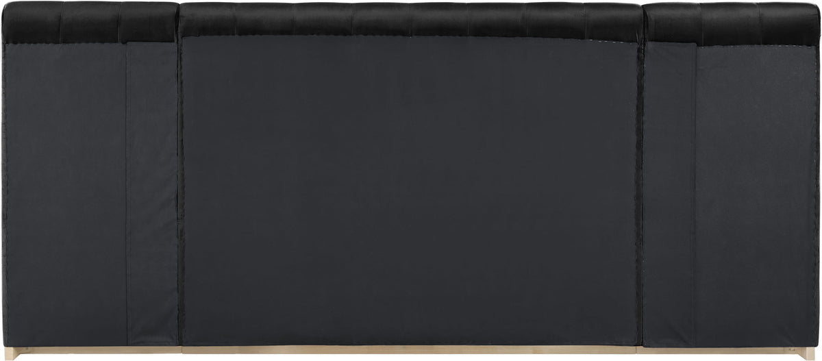 Amara - Velvet Upholstered Bed - Select Living Furniture - Upholstered Beds - Meridian Furniture - AmaraSaddle-Q117 - Light Brown -Queen - Amara - Velvet Upholstered Bed -