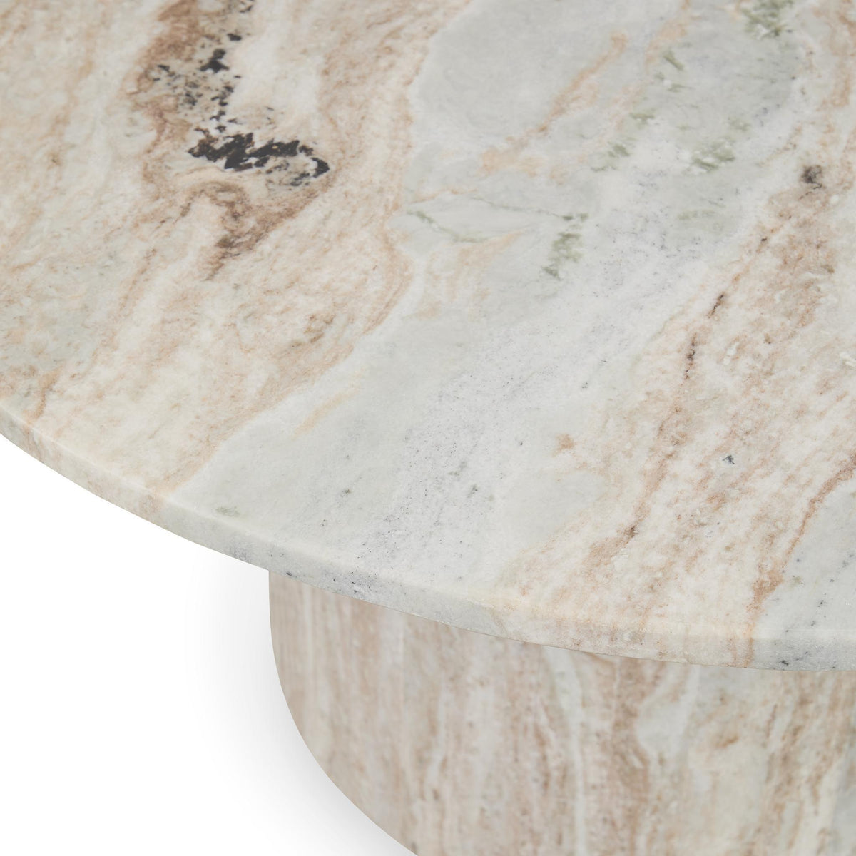 Amberly - Marble Round Coffee Table - Rusty Gray - Select Living Furniture - Coffee Tables - Classic Home - 51012032 - Amberly - Marble Round Coffee Table - Rusty Gray -